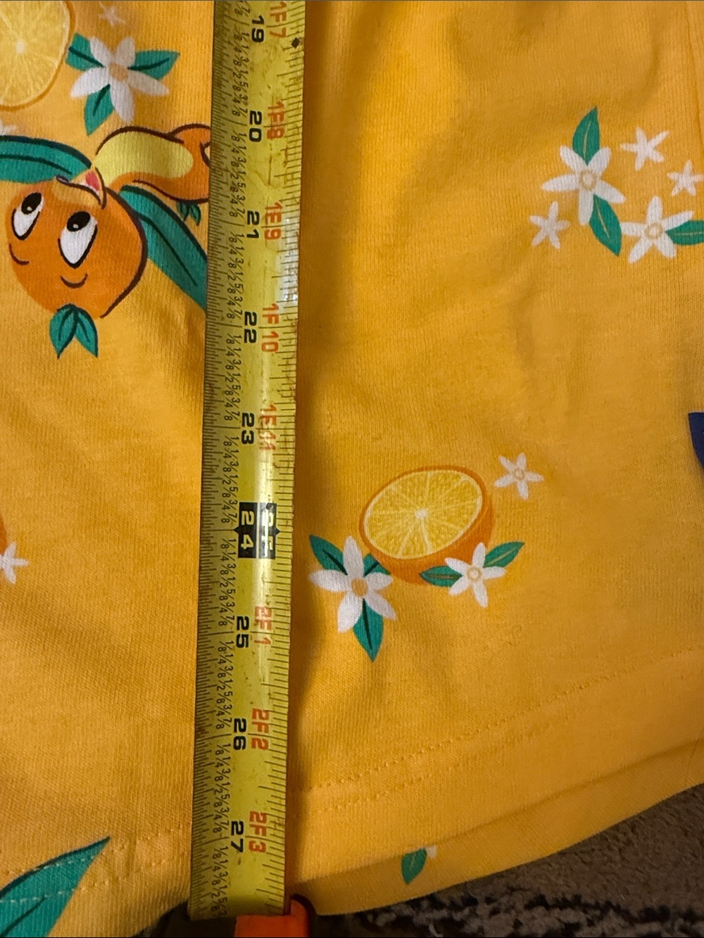 Disney Yellow Long-Sleeve Orange Bird & Citrus Print Top - Picture 5 of 6